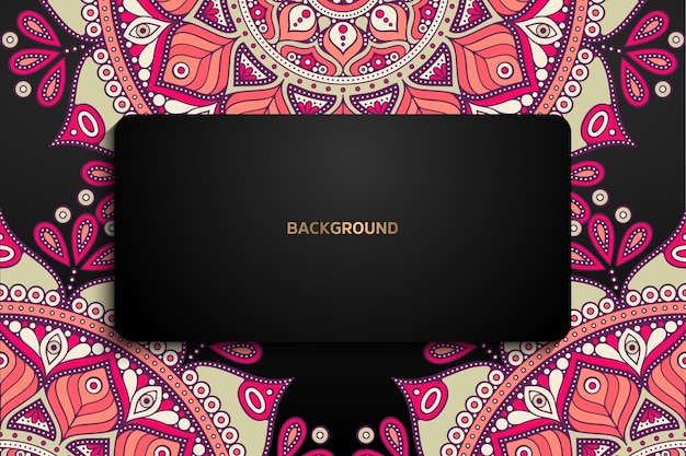 Colorful mandala background template