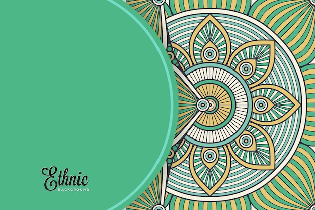 Colorful mandala background template