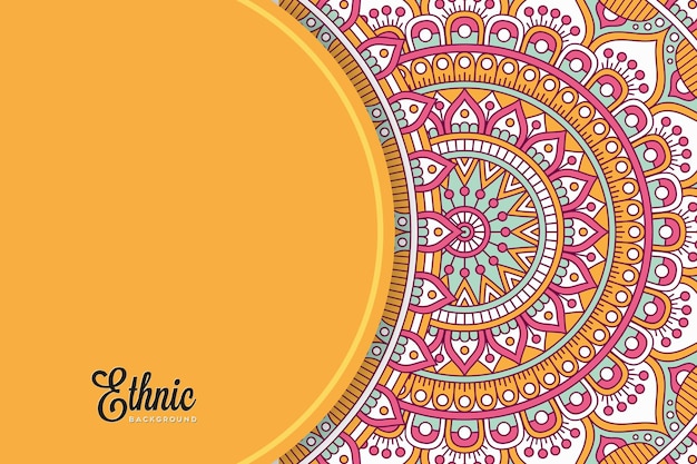 colorful mandala background template