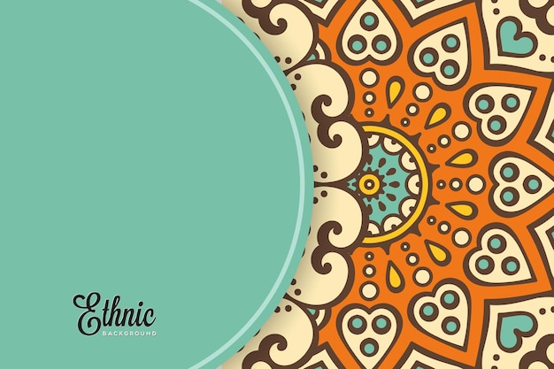 colorful mandala background template