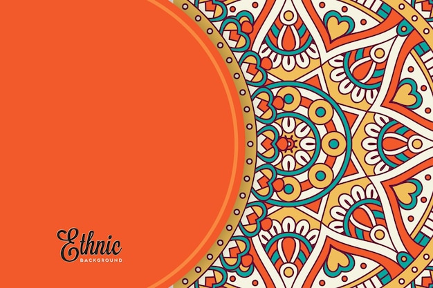 Colorful mandala background template