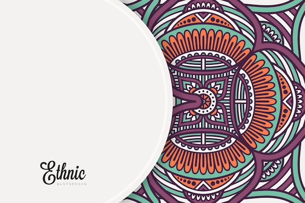 Colorful mandala background template