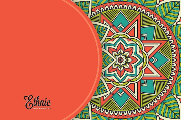 colorful mandala background template