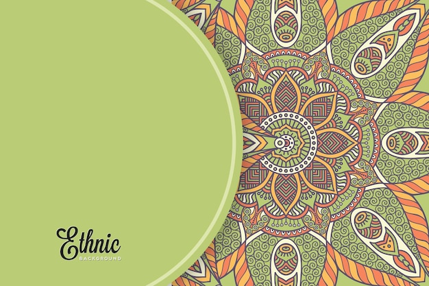 Colorful mandala background template