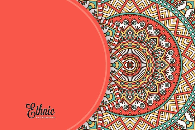 colorful mandala background template