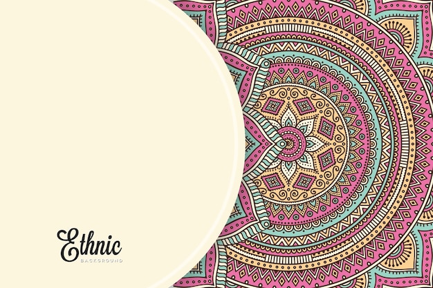 colorful mandala background template