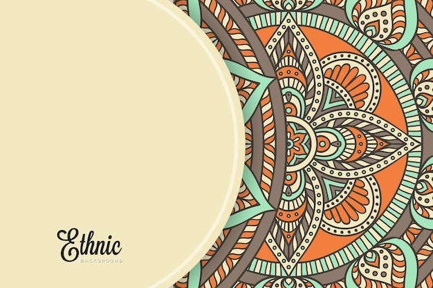 Colorful mandala background template