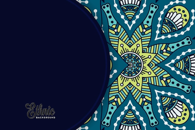 Colorful mandala background template