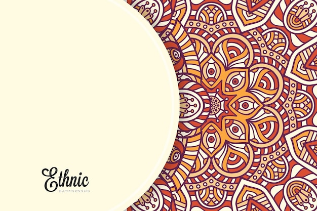 colorful mandala background template