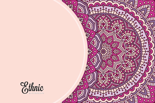 Colorful mandala background template