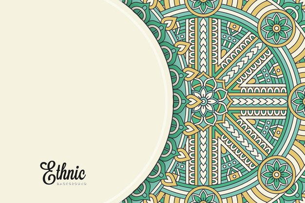 colorful mandala background template