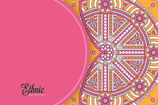 colorful mandala background template