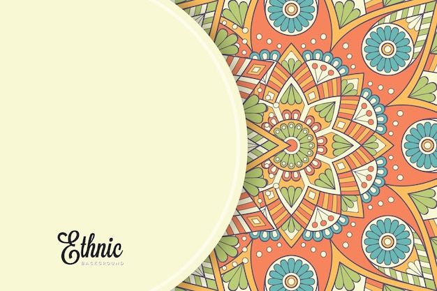 colorful mandala background template