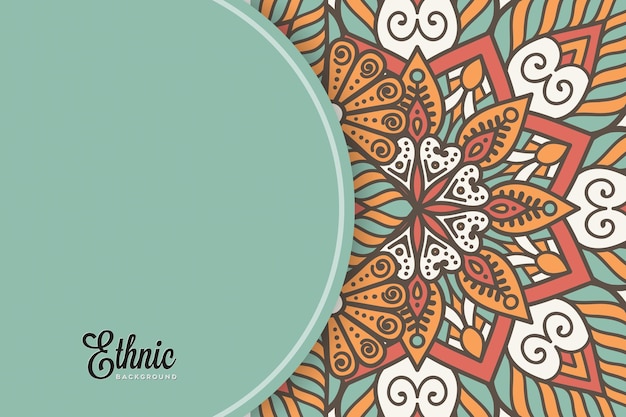 colorful mandala background template