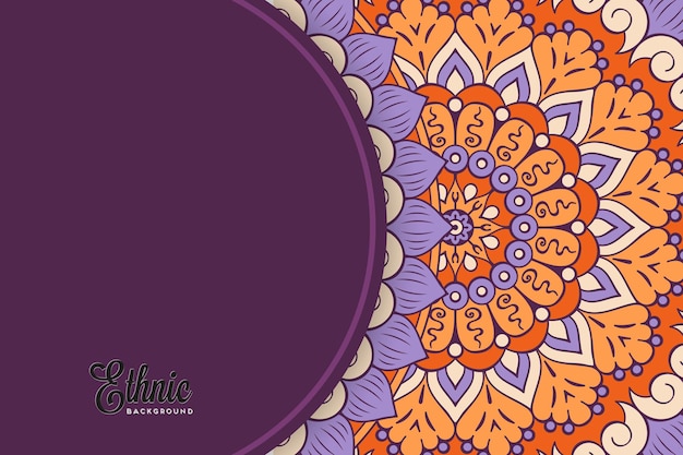 colorful mandala background template