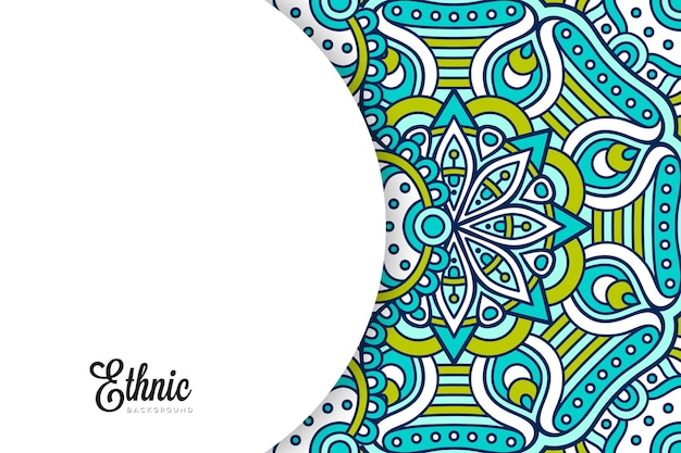 colorful mandala background template