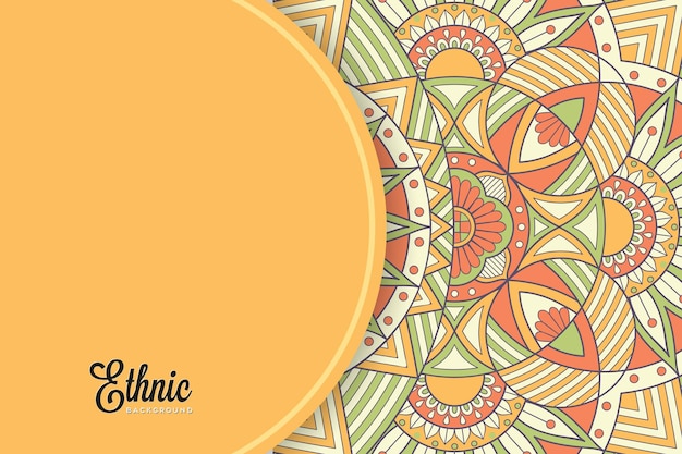 colorful mandala background template