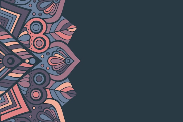 Colorful mandala background template