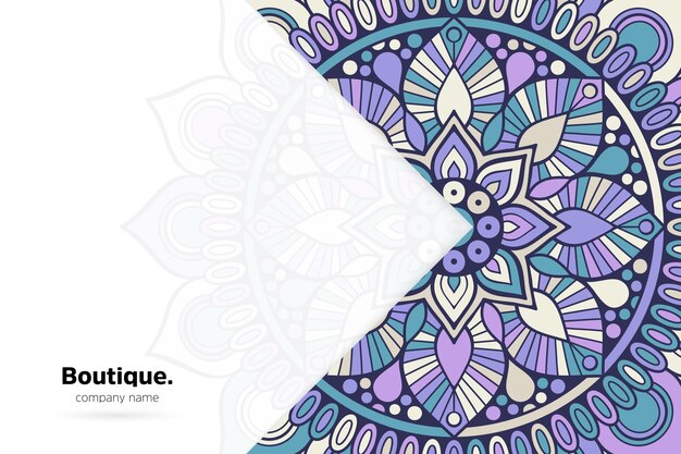 colorful mandala background template