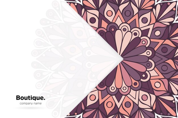 colorful mandala background template