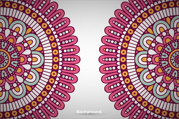 Vector colorful mandala background