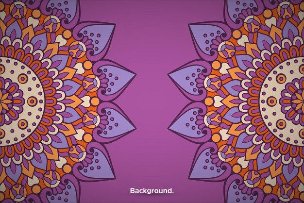 Colorful mandala background