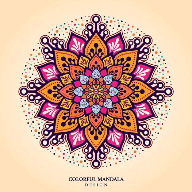 Colorful mandala background