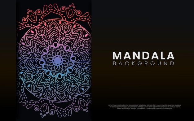 Vector colorful mandala background
