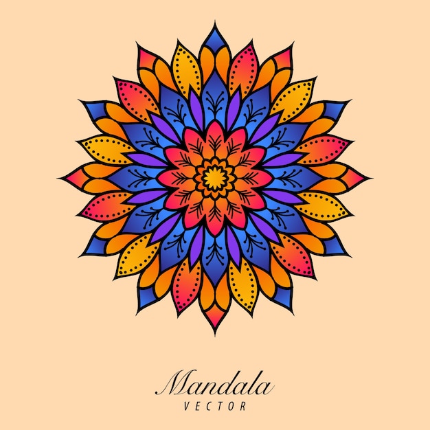 Sfondo colorato mandala