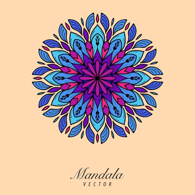 Colorful mandala background