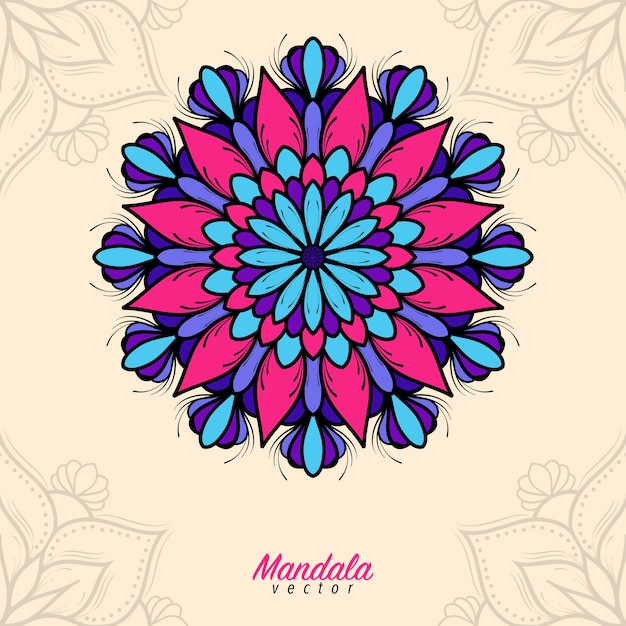 Colorful mandala background