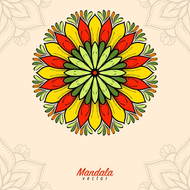 Sfondo colorato mandala