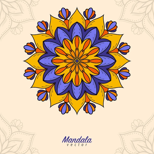 Colorful mandala background