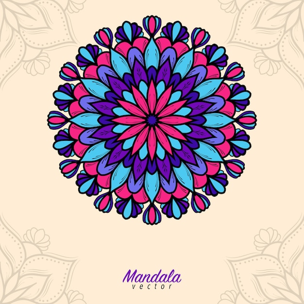 Sfondo colorato mandala