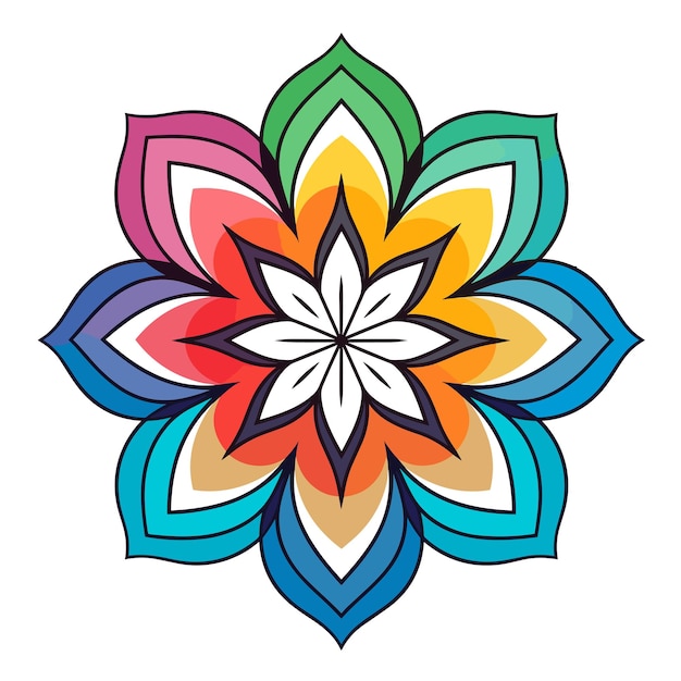 Colorful Mandala Design Illustration
