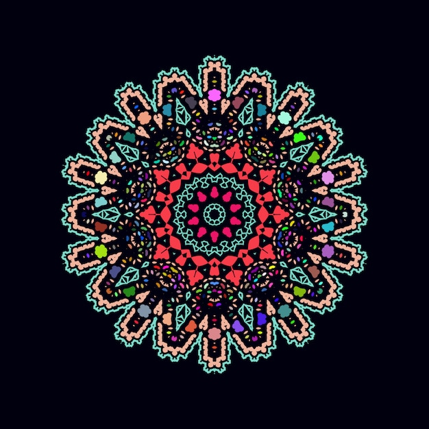 Colorful mandala design