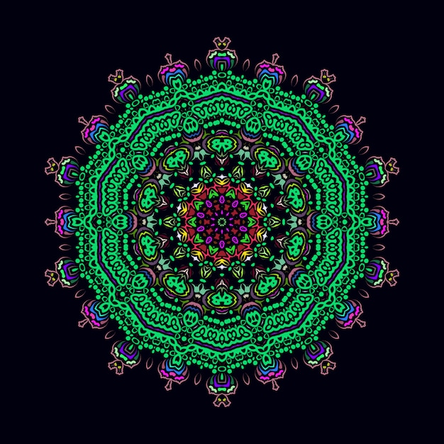 colorful mandala design