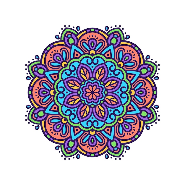 Colorful mandala Mandala design