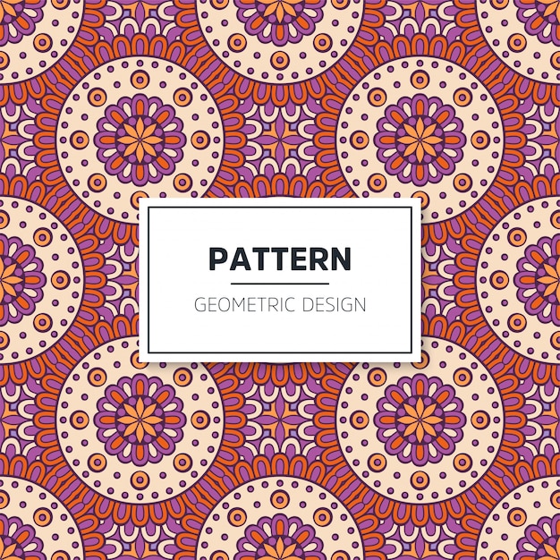 colorful mandala seamless pattern