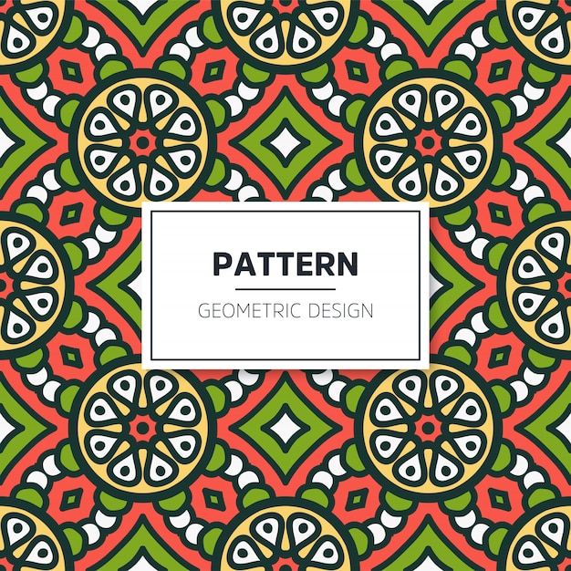 colorful mandala seamless pattern