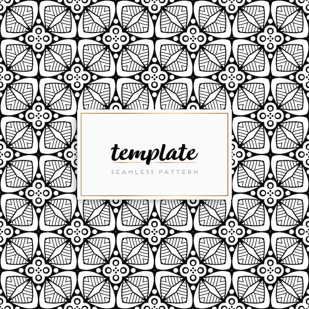 Colorful mandala seamless pattern