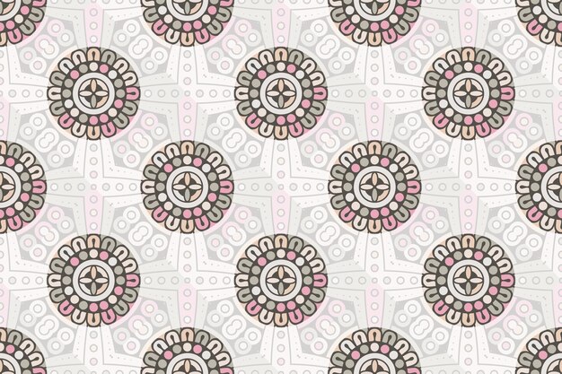 Colorful mandala seamless pattern