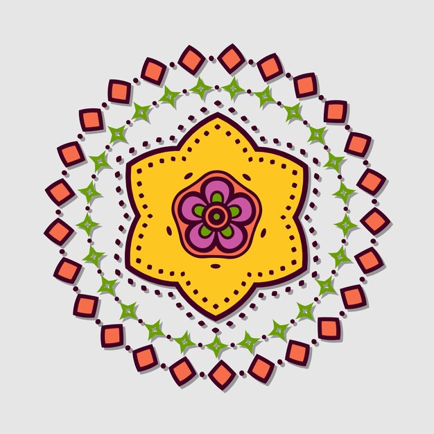 Vector colorful mandala vector