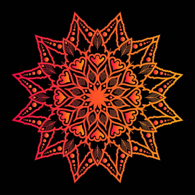 Vector colorful mandala