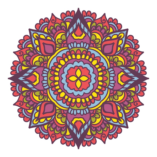 Vettore mandala colorato