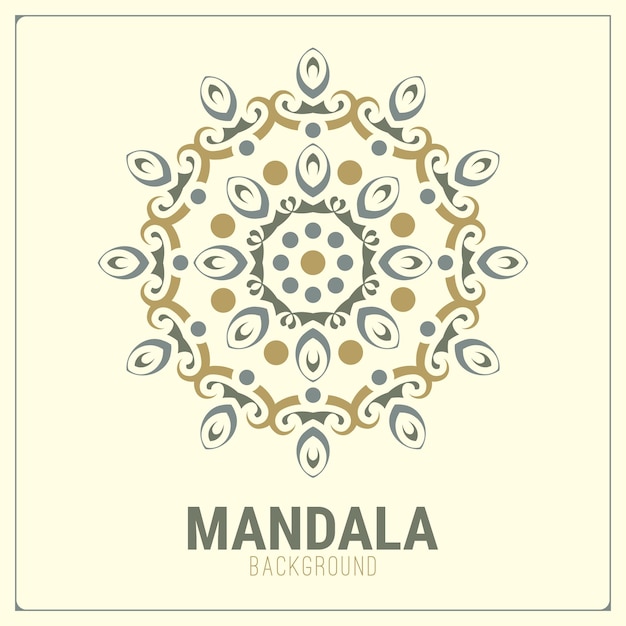 Colorful mandalas with line shapes