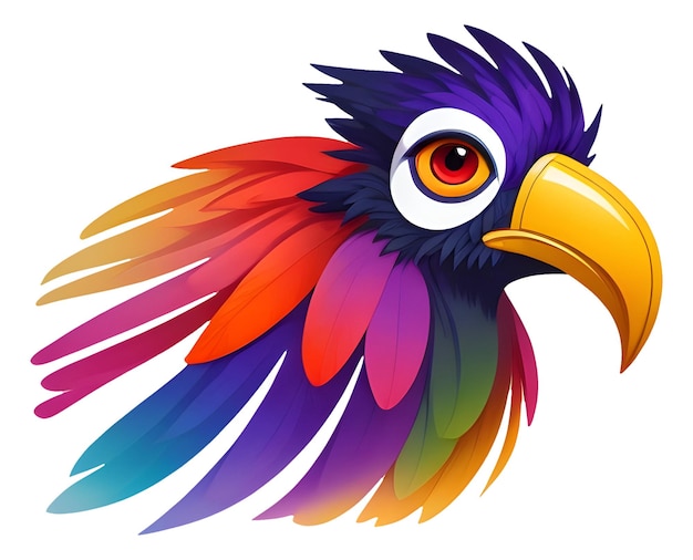 Vector colorful megapode logo