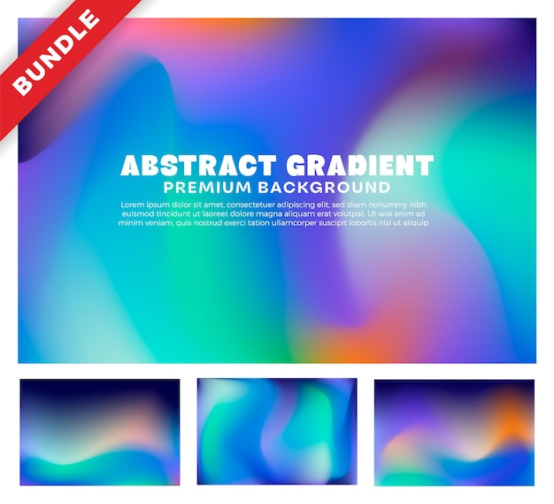 明るく鮮やかな色と抽象的な波を持つカラフルなメッシュのグラデーションの背景