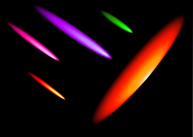 Vector colorful meteor and black hole wallpaper