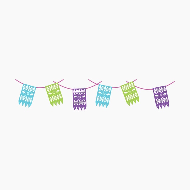 Colorful Mexican Bunting Decoration